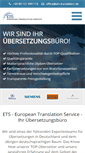 Mobile Screenshot of ets-translation.de