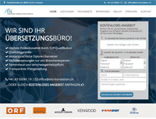 Tablet Screenshot of ets-translation.ch
